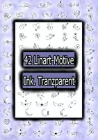 Vorschau - Mal- und Bastelvorlagen - 42 elegante dekorative Lineart-Cliparts - Deckblatt
