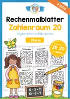 Vorschau - Arbeitsblätter - 8 Rechenmalblätter Zahlenraum 20 (Subtraktion) - Deckblatt