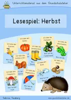 Vorschau - Spiele - Herbst - Lesespiel (Ich habe ... Wer hat ...) - Deckblatt