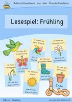 Vorschau - Arbeitsblätter - Frühling - Lesespiel (Ich habe ... Wer hat ...) - Deckblatt