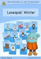 Vorschau - Arbeitsblätter - Winter - Lesespiel (Ich habe ... Wer hat ...) - Deckblatt