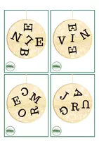 Vista previa - Juegos / Gamificación - Bolas con palabras navideñas (20 palabras) - página 3