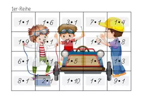 Vorschau - Arbeitsblätter - Rechenpuzzle Das kleine Einmaleins 1x1 - Zusatzaufgaben für schnelle SuS - Seite 3
