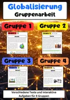 Vorschau - Arbeitsblätter - Globalisierung Gruppenarbeit: Handel, Kultur, Umwelt, Arbeit - Deckblatt