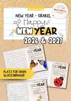 Vorschau - Arbeitsblätter - Happy New Year Wordsearch | Orakel | Oracle | Silvester | 2026 und 2027 - Deckblatt