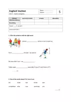 Vorschau - Test - Young World 3 - Englisch Vocitest Unit 5 - Deckblatt