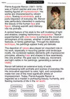 Vorschau - Arbeitsblätter - Pierre-Auguste Renoir | Cloze Text Artist Study | Art History | Art | English - Seite 2