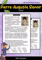 Vorschau - Arbeitsblätter - Pierre-Auguste Renoir | Cloze Text Artist Study | Art History | Art | English - Deckblatt