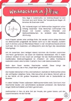Vorschau - Arbeitsblätter - Weihnachten in Peru - Sachtexte und Aufgaben zum peruanischen Weihnachtsfest - Textverständnis und Lesekompetenz fördern in der Adventszeit - Seite 2