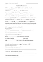 Vorschau - Arbeitsblätter - GL 1 (Bayern) Unit 2 Mixed Grammar - Deckblatt