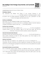 Vorschau - Arbeitsblätter - Die Heiligen Drei Könige Geschichte und Symbolik (Lückentext und Übungen) - Deckblatt