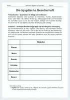 Vorschau - Arbeitsblätter - Die ägyptische Gesellschaftsstruktur / Gesellschaftspyramide - Seite 2