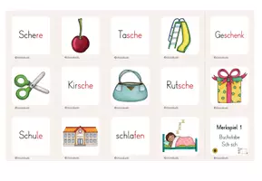 Vorschau - Spiele - Buchstabeneinführung Sch - Lernspiele für die Freiarbeit - Seite 3