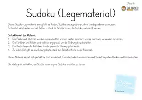 Vorschau - Spiele - Sudoku Legematerial 4×4 – Freiarbeit Mathematik - Seite 2