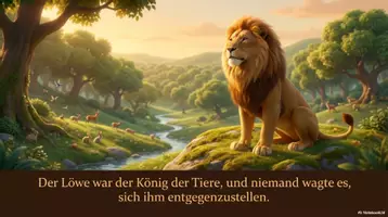 Vorschau - Arbeitsblätter - Der Löwe und die Maus – Fabel | 3D‑Bilderpräsentation, Lesetext & Arbeitsblätter (mit Lösungen) - Seite 2