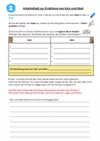 Vorschau - Arbeitsblätter - Arbeitsblätter zu Kain und Abel (inklusive Erzählung)! - Seite 2
