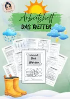 Vorschau - Arbeitsblätter - Arbeitsheft Wetter Klasse 3/4 - Deckblatt
