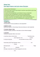 Vorschau - Unterrichtsreihen - Hanno und sein Drachenfreund , Diktat mit Übungen Klasse 3/4 - Seite 1