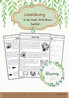 Vorschau - Arbeitsblätter - Leseübung zu "In der Stadt"/DaZ & DaF/A1-B1 - Deckblatt