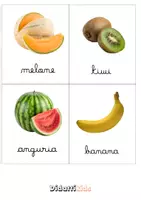 anteprima - Esercizi - Nomenclature montessoriane - tema frutta - Pagina 2