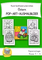 Vorschau - Mal- und Bastelvorlagen - Ostern - 12 Pop-Art-Ausmalbilder - Deckblatt