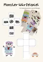 Vorschau - Spiele - Monster malen mit dem Würfelspiel - Deckblatt