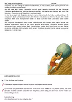 Vorschau - Arbeitsblätter - Arbeitsblatt: Die Sage von Sisyphos - Deckblatt