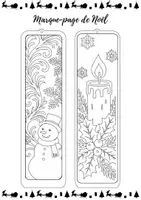 Aperçu - Feuilles d'exercices - 22- Marque-page de Noël - Page de couverture