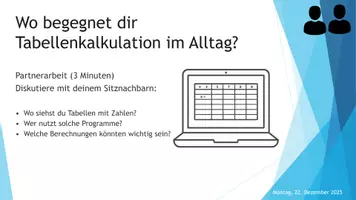 Vorschau - Stundenentwürfe - Materialpaket: Einführung in die Tabellenkalkulation - Seite 3