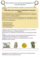 Vorschau - Arbeitsblätter - Quellen kennenlernen - Deckblatt