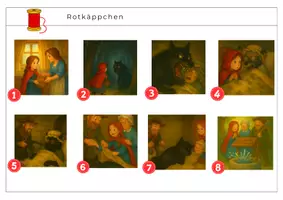 Vorschau - Arbeitsblätter - Rotkäppchen – Ordnen, Erzählen, Verstehen - Seite 1