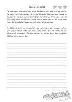 Vorschau - Arbeitsblätter - Abschreibtext Winter dreifach differenziert - Deckblatt