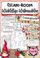 Vorschau - Spiele - Materialpaket: Wichtel Escape Rooms (Mathe & Deutsch / Kl. 1,2,3,4) - Seite 1