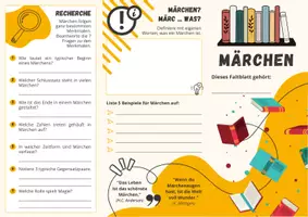 Vorschau - Arbeitsblätter - Märchen Faltblatt - Seite 1