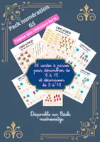 Aperçu - Apprentissages en autonomie - Pack 36 cartes à pinces châteaux forts gs -décomposition et dénombrement - Page de couverture