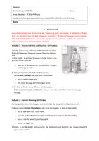 Vorschau - Klassenarbeiten - Klassenarbeit: Textverständnis/Analyseanbahnung & innerer Monolog (Klasse 6) am Beispiel von „35 Kilo Hoffnung“ von Anna Gavalda – - Seite 1