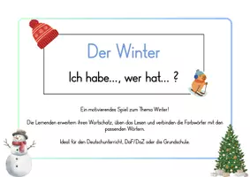 Vorschau - Spiele - Der Winter – Ich habe…, wer hat…? - Seite 1