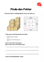 Vorschau - Arbeitsblätter - Pfusch am Bau - Fehler in Würfelgabäuden finden - Seite 2