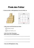Vorschau - Arbeitsblätter - Pfusch am Bau - Fehler in Würfelgabäuden finden - Seite 3