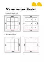 Vorschau - Arbeitsblätter - Würfelgebäude und ihre Baupläne - Seite 2