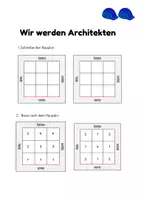 Vorschau - Arbeitsblätter - Würfelgebäude und ihre Baupläne - Seite 3