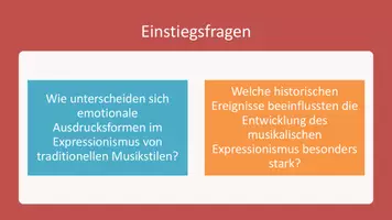 Vorschau - Präsentationen/Tafelbilder - Expressionismus & Neoklassizismus in der Musik – Moderne Klangwelten zwischen Aufbruch und Rückbesinnung - Seite 1