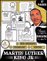 Vorschau - Arbeitsblätter - Martin Luther King Jr. Worksheets & Activities - Deckblatt