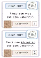 Vorschau - Arbeitsblätter - Labyrinth I Programmieren I Informatik I Roboter I Blue Bot - Seite 1