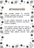 Vista previa - Tarjetas / Manipulativos - Pack de actividades sobre alimentación - página 2
