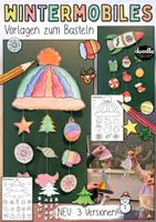 Vorschau - Mal- und Bastelvorlagen - Winter ☃️🧣 & Weihnachten 🎅🏽 - wachsendes XL Paket + Weihnachtsgrüße - Seite 1