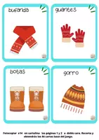 Vista previa - Juegos / Gamificación - JUEGO DE CARTAS invierno bufanda-gorro-guantes - página 1