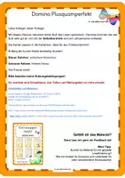 Vorschau - Stationenlernen - Lesedomino Berufe: Zeitenfolge mit Präteritum und Plusquamperfekt - Seite 1