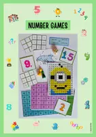 Vorschau - Arbeitsblätter - Numbers/Number games (Materialpaket) - 15 lustige Spiele und Arbeitsblätter zum Üben von Zahlen mit allen Materialien bereit zum Ausdrucken - Deckblatt
