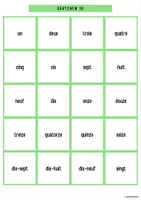 Vorschau - Spiele - Les nombres - Pairs vivants (Memo-Spiel - Paare finden) (auch im Materialpaket zu den Zahlen enthalten) - Deckblatt